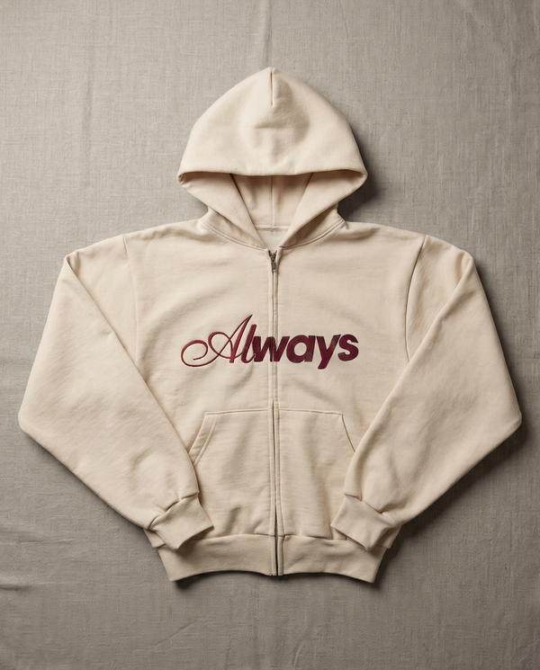 Always Script Full-zip Hoodie